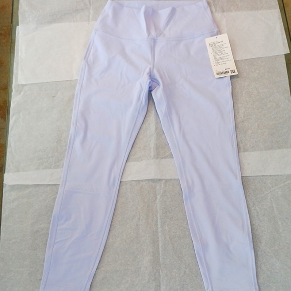 Lululemon Wunder Under HR Tight 25", Size8/M/29", Pastel Blue - Picture 5 of 9